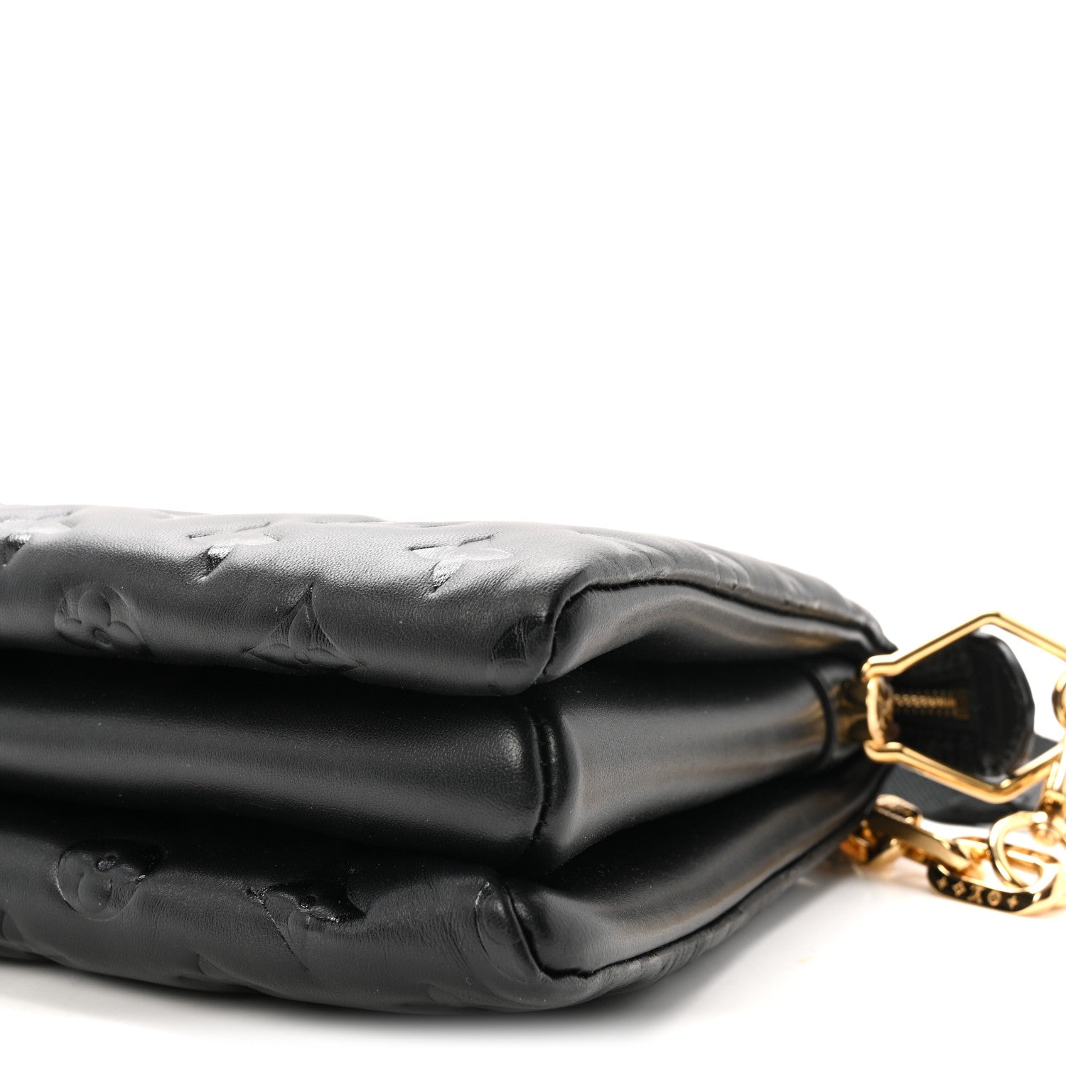 Louis Vuitton Lambskin Embossed Monogram Coussin PM Black 9 of 9