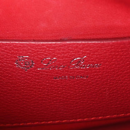 Loro Piana Grained Calfskin Milky Way Shoulder Bag Red 6 of 12