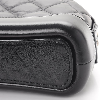 Chanel Aged Calfskin Quilted Gabrielle Classic Pouch Black 9 of 10