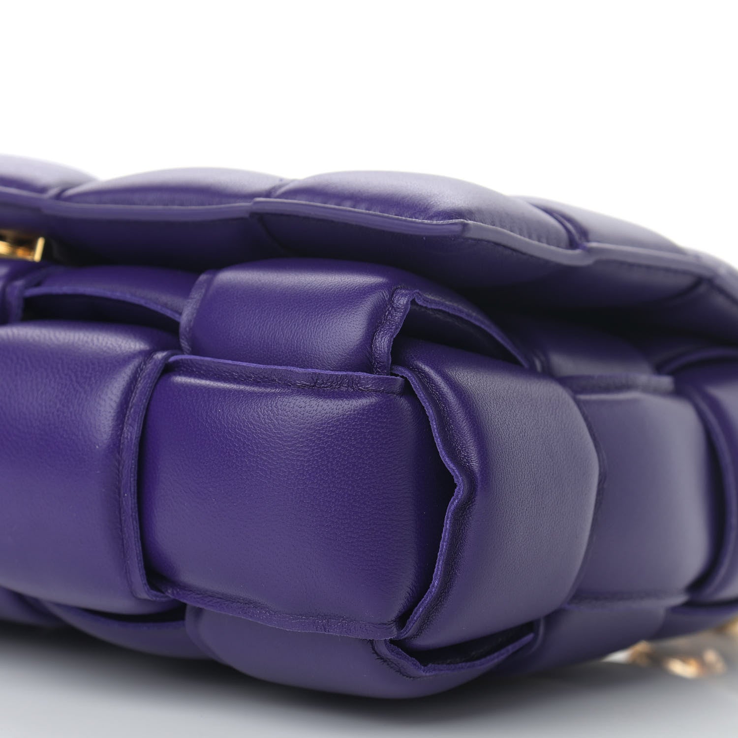 Bottega Veneta Lambskin Maxi Intreccio Padded Chain Cassette Crossbody Bag Unicorn 8 of 10