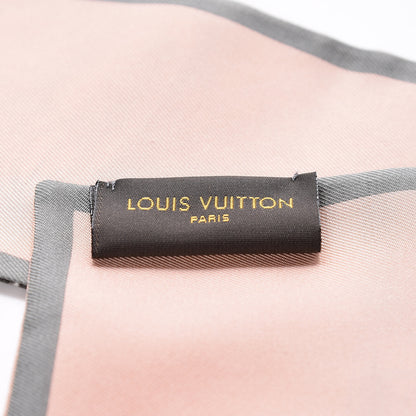 Louis Vuitton Silk Monogram Trunks Bandeau Rose Poudre 4 of 4