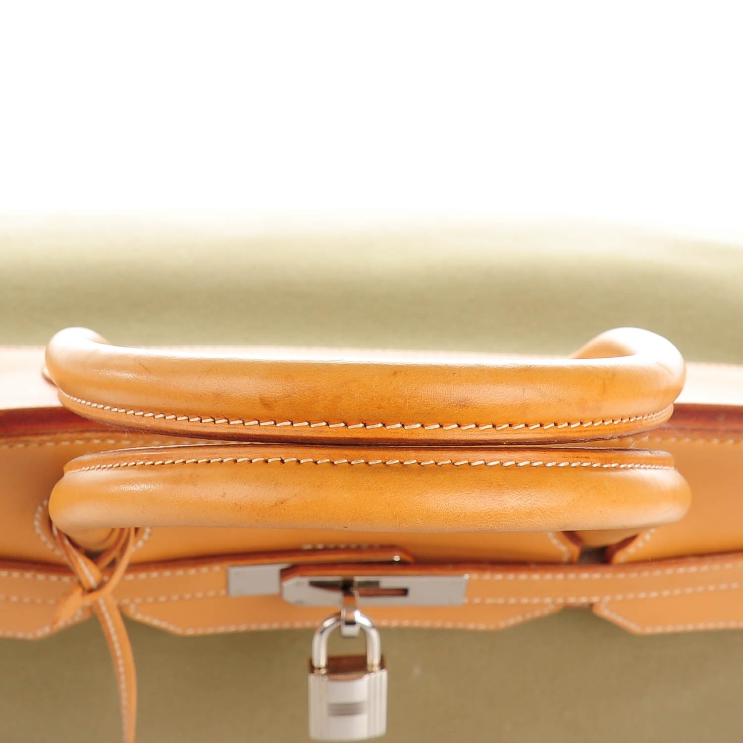 Hermes Natural Barenia Toile Birkin 40 15 of 32