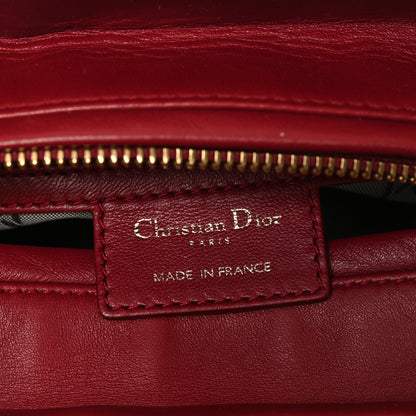 Christian Dior Lambskin Cannage Medium Lady Dior Red 6 of 11