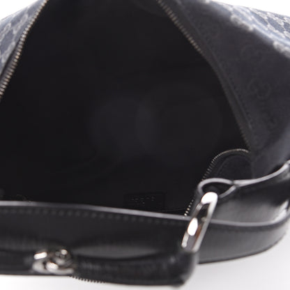 Gucci Monogram Medium Horsebit Chain Hobo Black 4 of 8