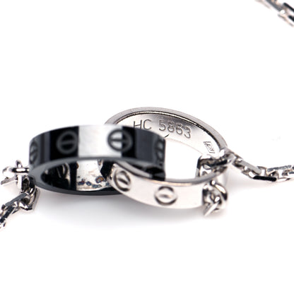 Cartier 18K White Gold Black Ceramic LOVE Bracelet 6 of 8