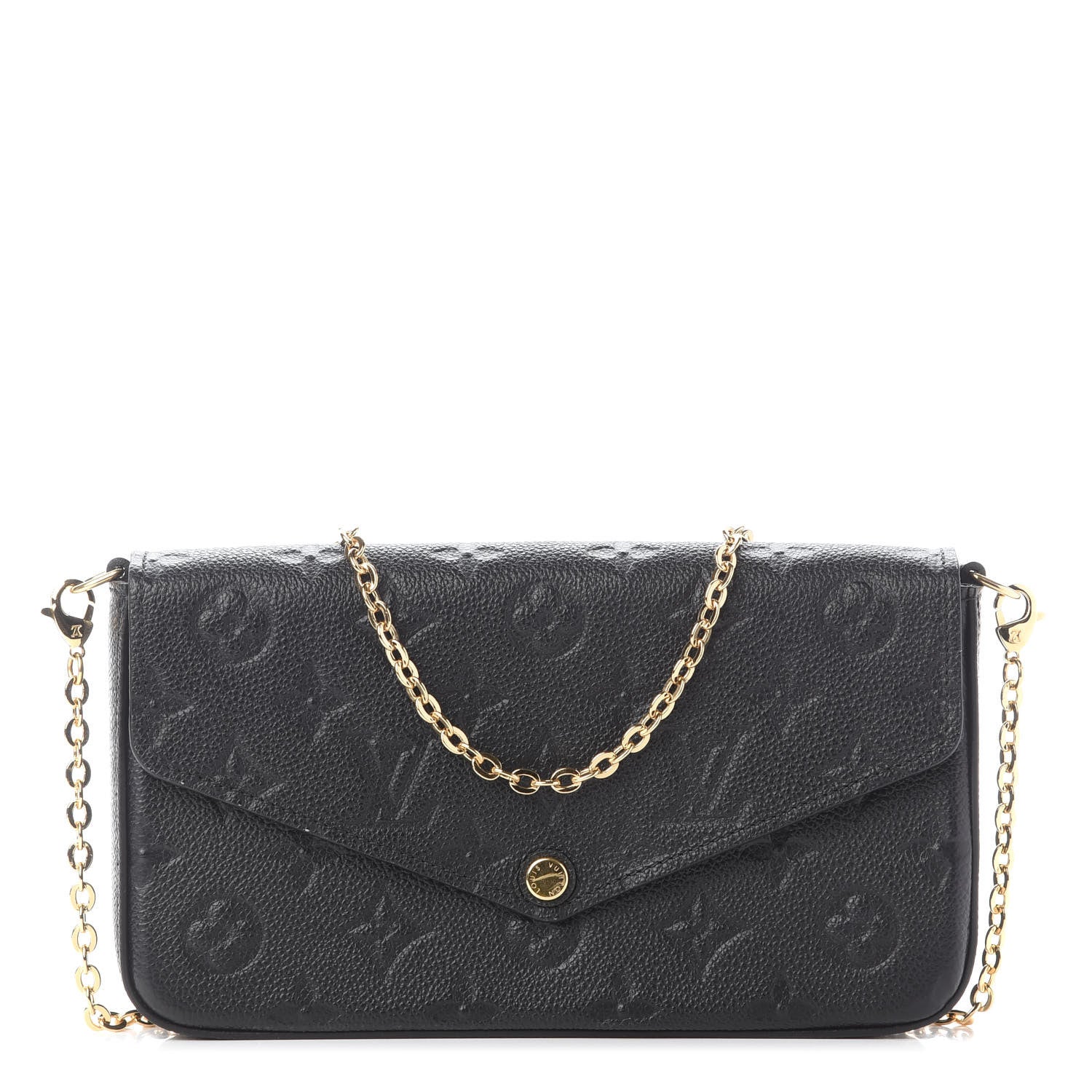 Louis Vuitton Empreinte Pochette Felicie Chain Wallet Black 1 of 10