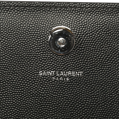 Saint Laurent Grain De Poudre Small Monogram Kate Satchel Black 9 of 10