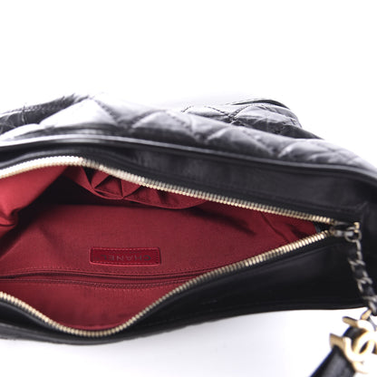 Chanel Aged Calfskin Quilted Medium Gabrielle Hobo Black 5 of 10