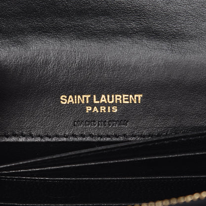 Saint Laurent Smooth Calfskin Star Print Monogram Kate Belt Bag Black Ivory Red 7 of 9