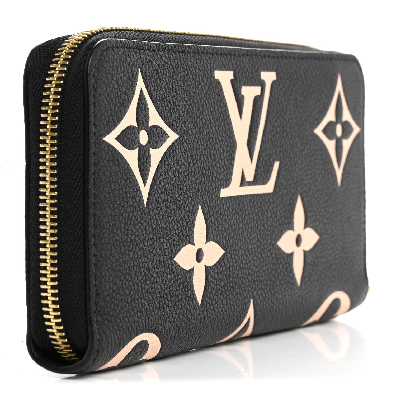 Louis Vuitton Empreinte Monogram Giant Zippy Wallet Black Beige 3 of 6