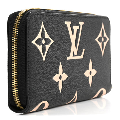 Louis Vuitton Empreinte Monogram Giant Zippy Wallet Black Beige 3 of 6