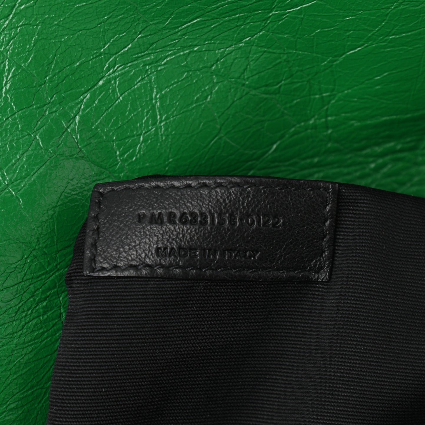 Crinkled Calfskin Matelasse Monogram Medium Niki Chain Satchel New Vert Praire