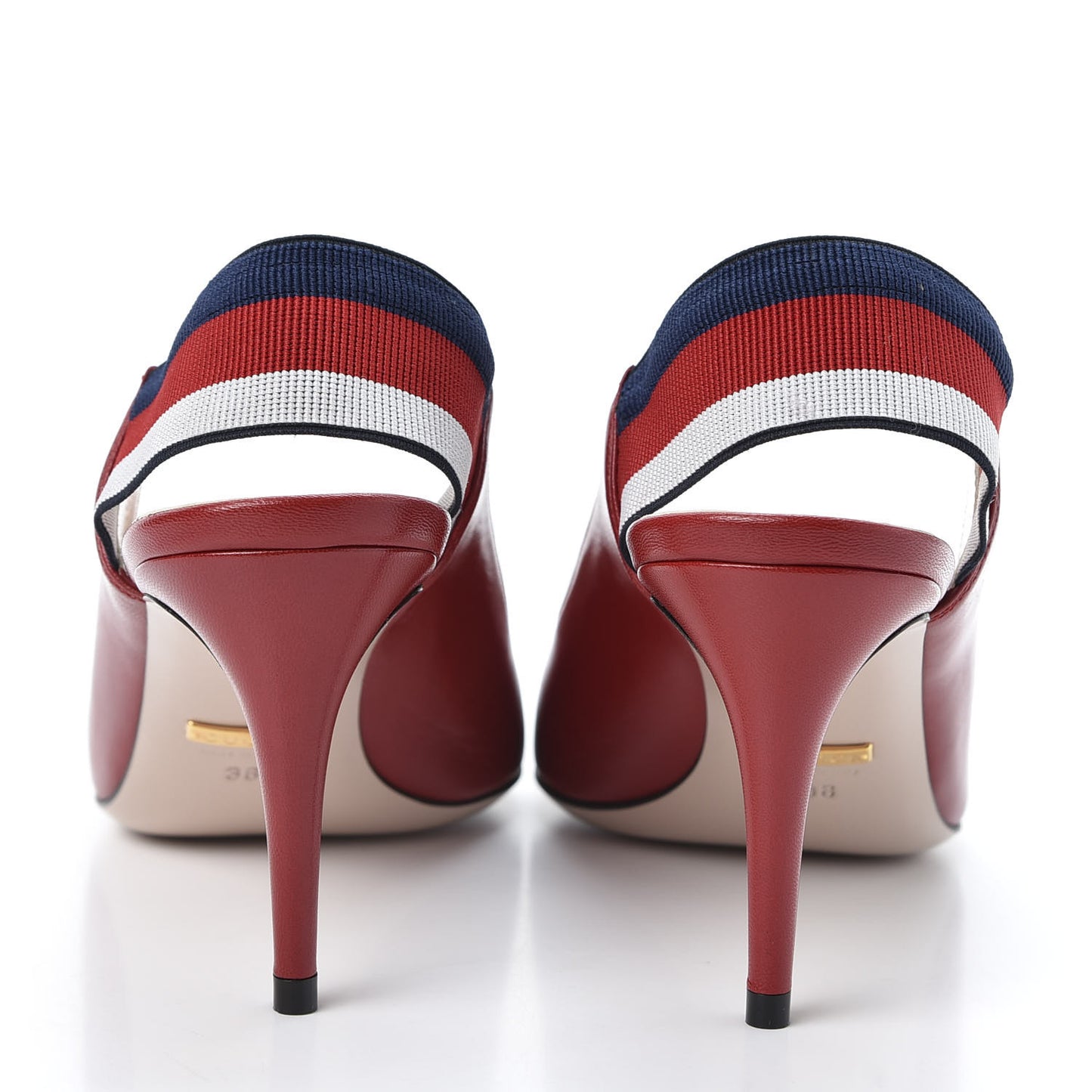 Malaga Kid Web Sylvie Mid Heel Slingback Pumps 38 Hibiscus Red