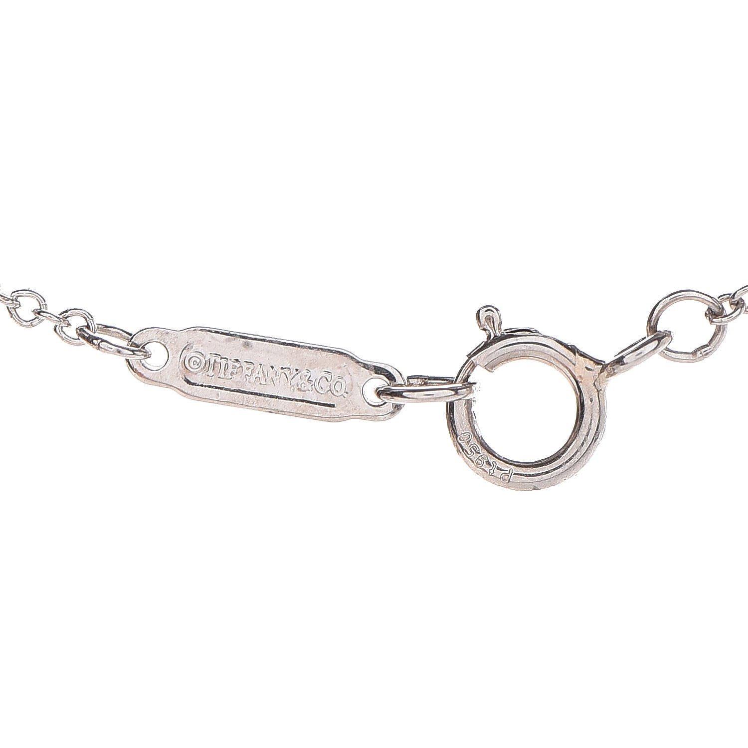 Tiffany Platinum Diamond Mini Bow Pendant Necklace 5 of 7