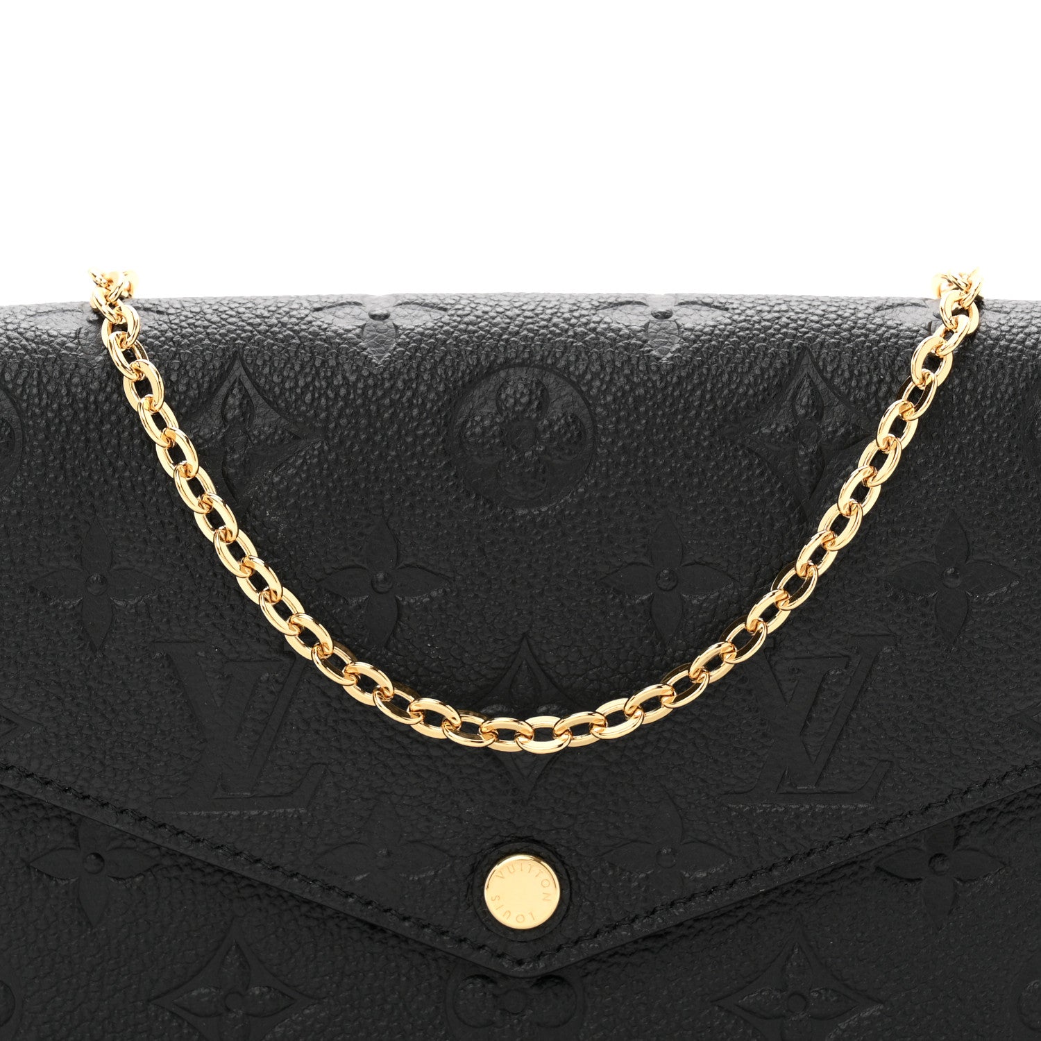 Louis Vuitton Empreinte Pochette Felicie Chain Wallet Black 8 of 11