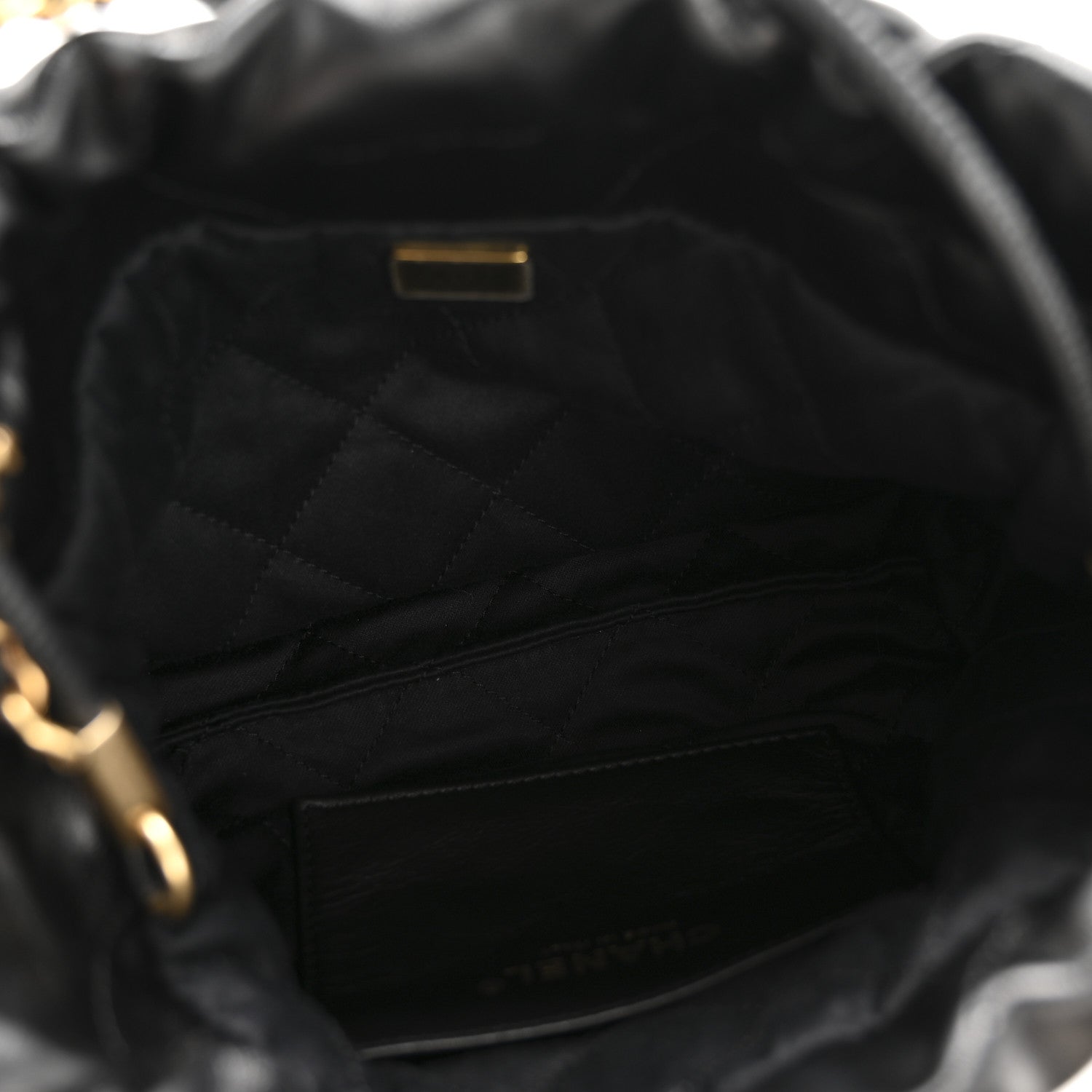 Chanel Shiny Calfskin Quilted Mini Chanel 22 Black 5 of 11