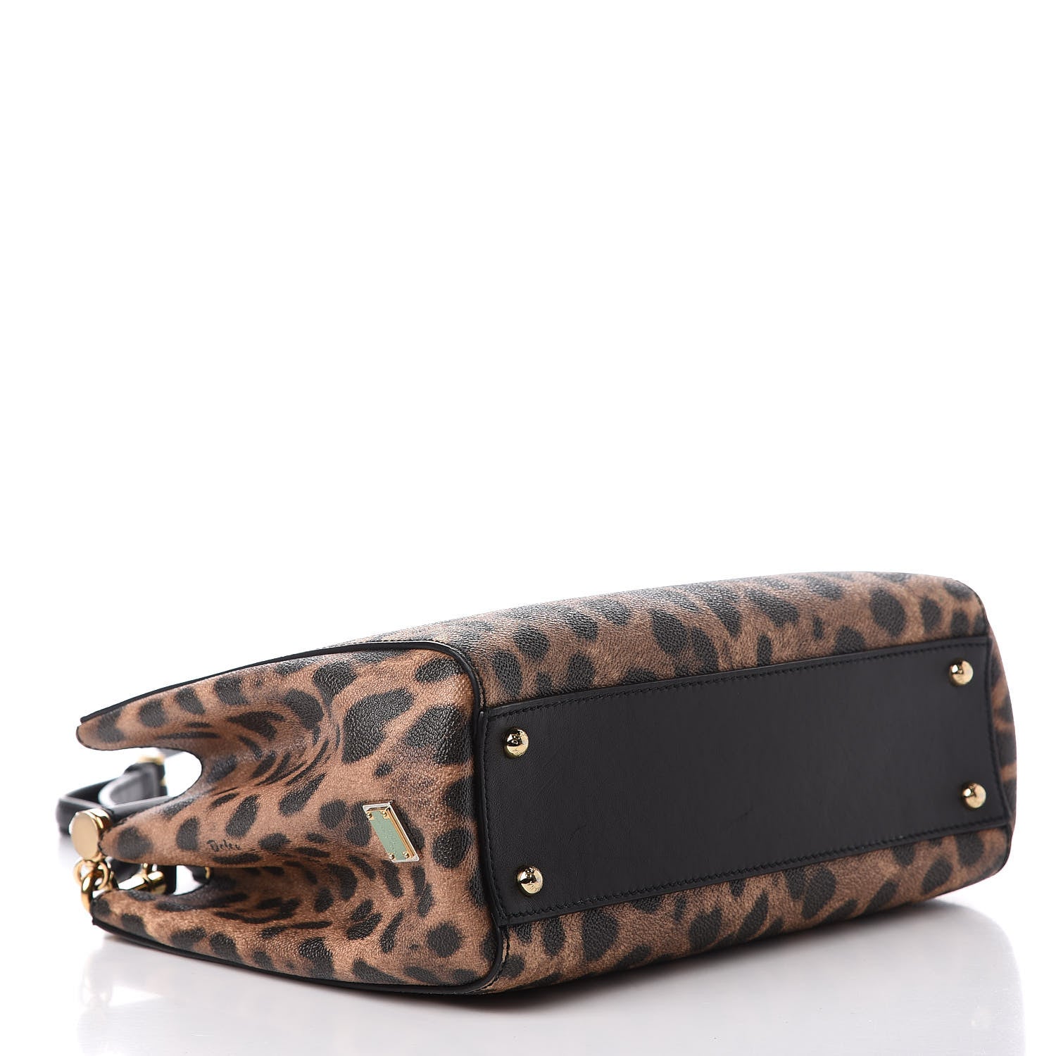 Dolce & Gabbana Dauphine Leopard Print Medium Miss Sicily Shopper Tote Naturale 4 of 12