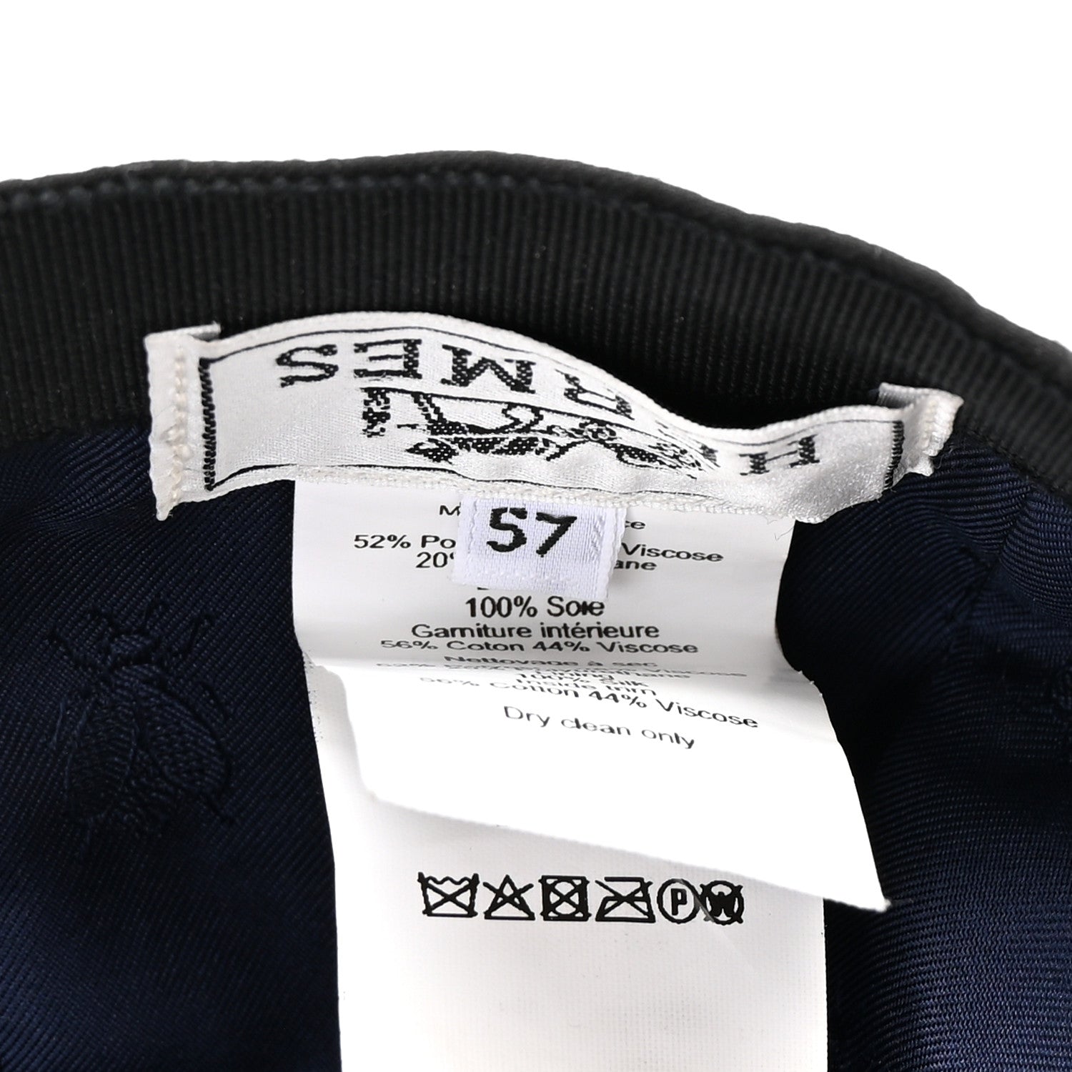 Hermes Jersey Tess Milano Cap 57 Black 1770413 – FASHIONPHILE