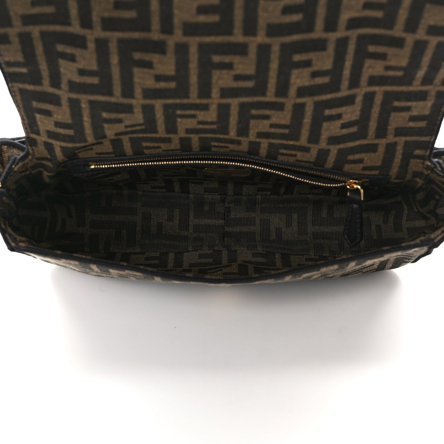 Fabric Jacquard FF 1974 Medium Baguette Tobacco Moro Black