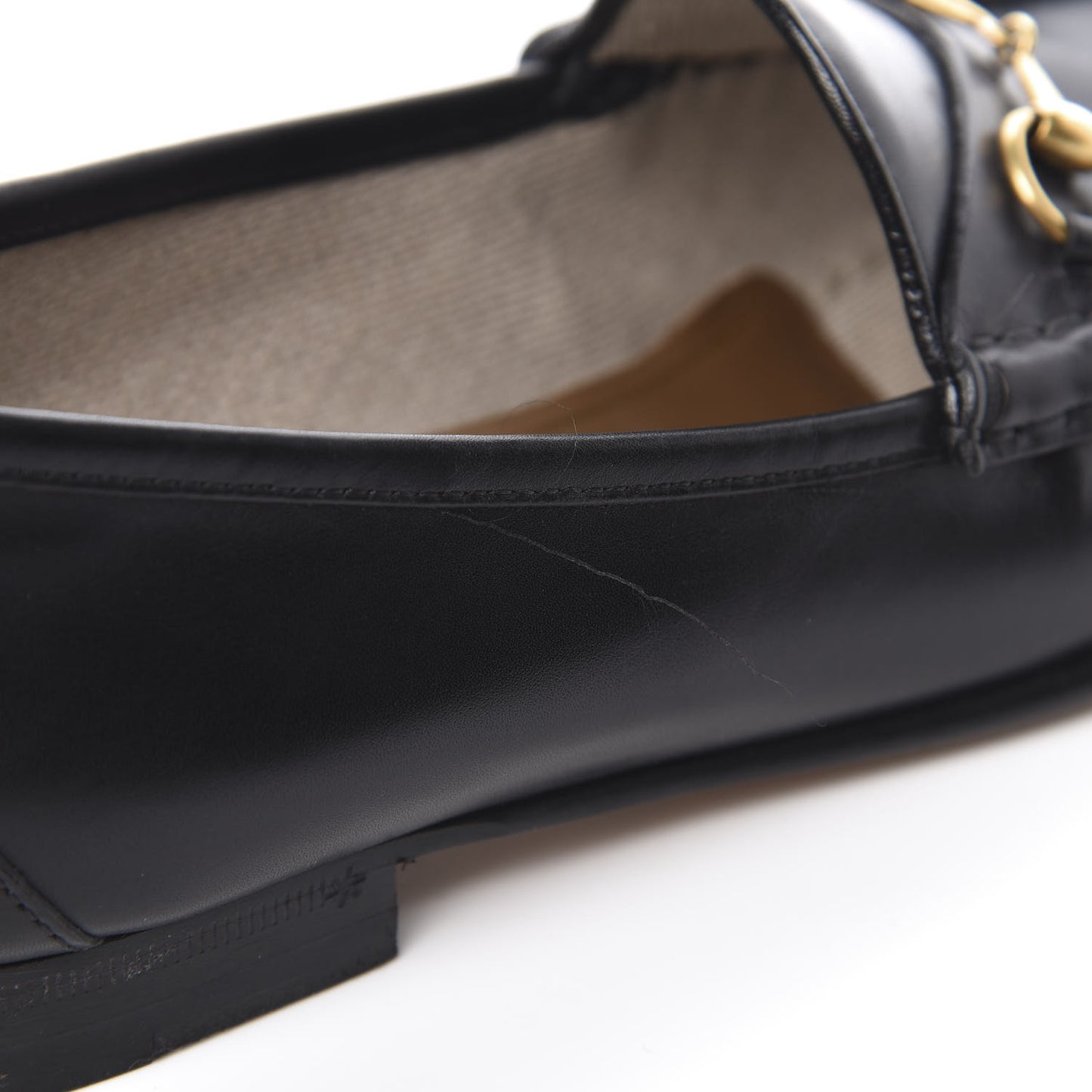 Calfskin Womens 1953 Horsebit Loafers 37.5 Black