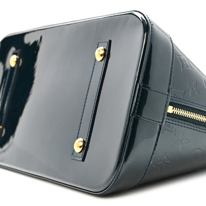 Louis Vuitton Vernis Alma GM Blue Nuit 9 of 12