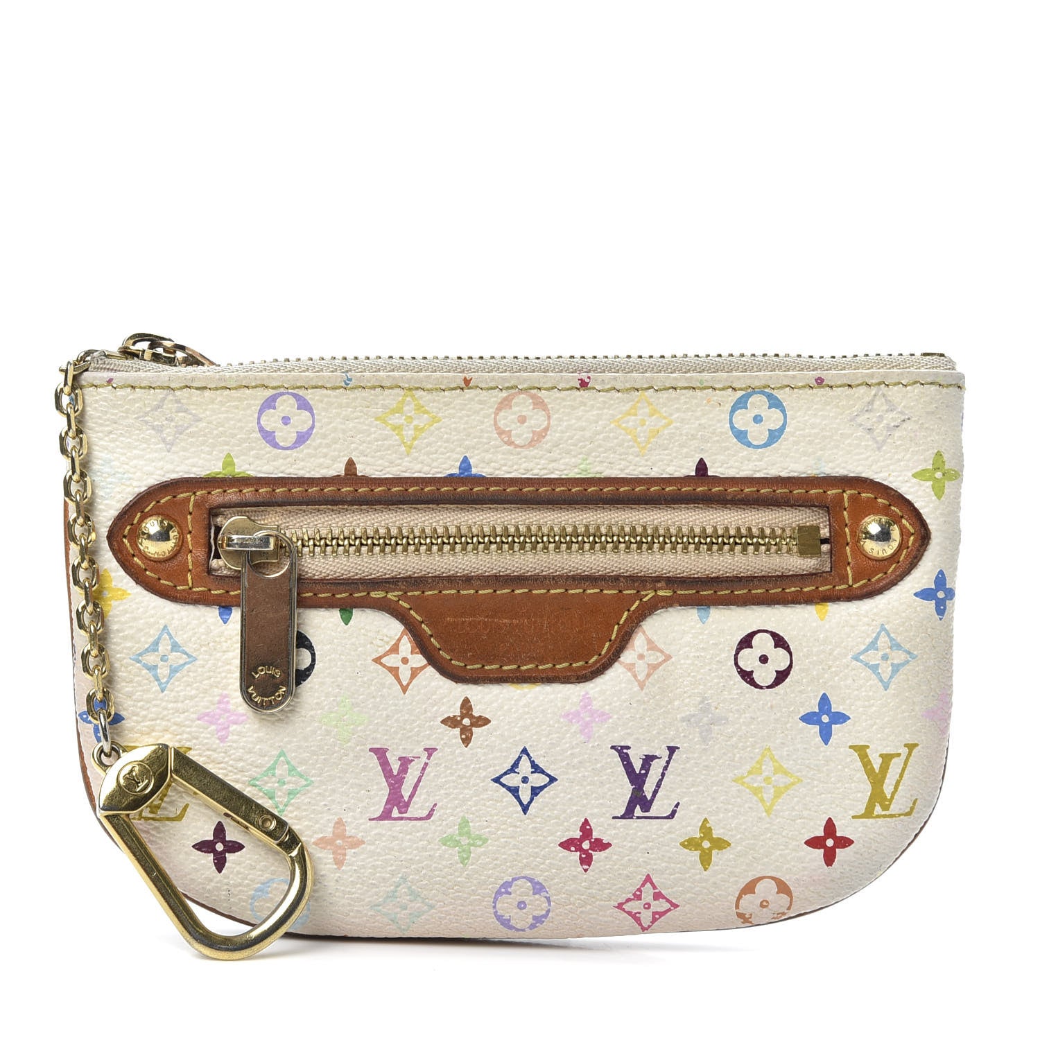 Louis Vuitton Monogram Multicolor Pochette Plate MM White 1 of 7
