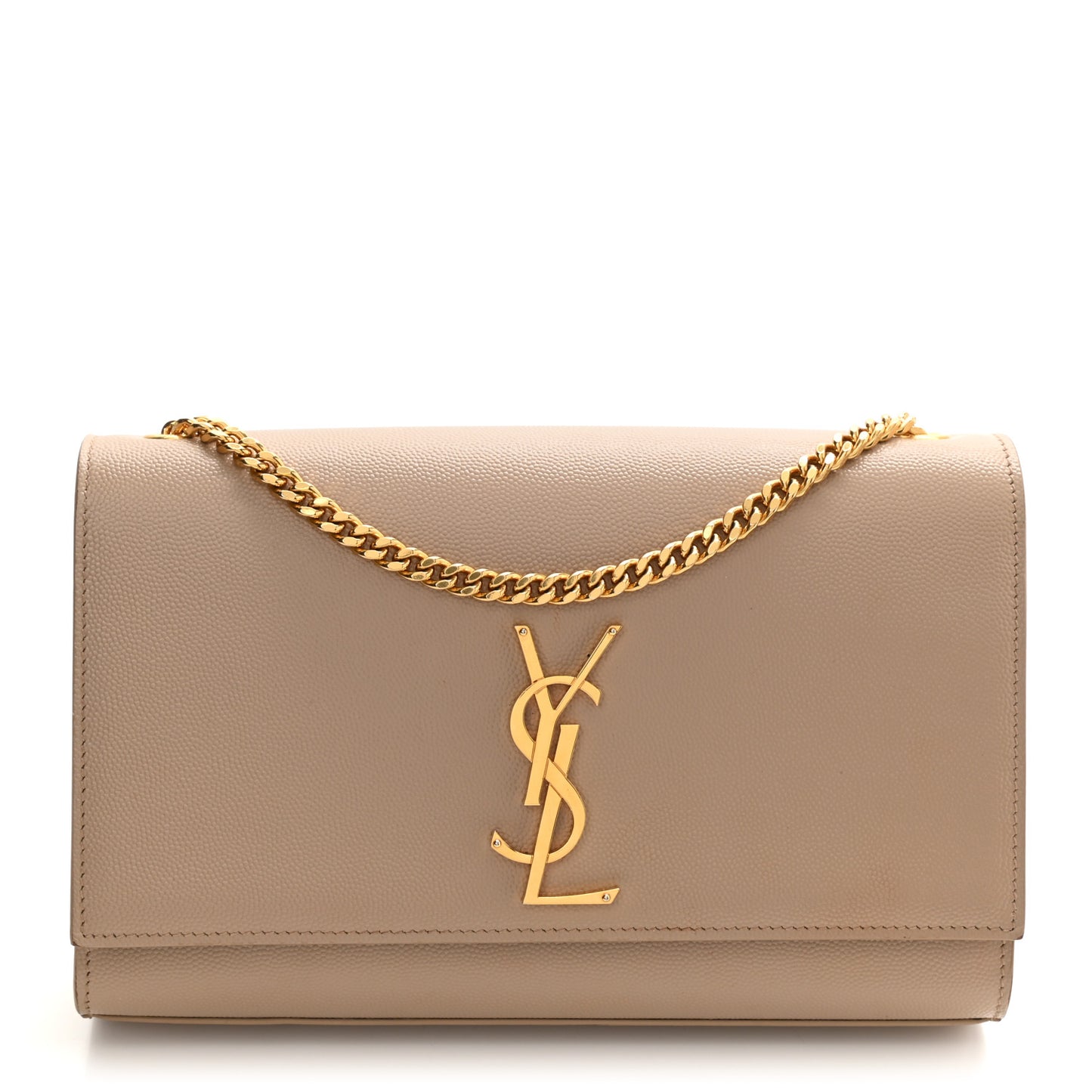 Grain De Poudre Medium Monogram Kate Satchel Dark Beige