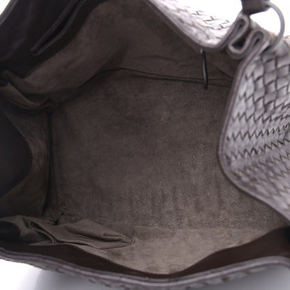 Bottega Veneta Nappa Intrecciato Parachute Bag Ebano 4 of 9