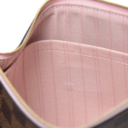 Louis Vuitton Damier Ebene Neverfull MM GM Pochette Rose Ballerine 8 of 9