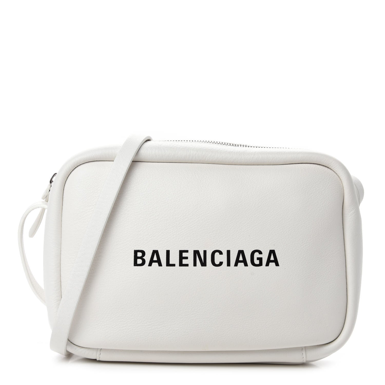 Balenciaga Calfskin Logo S Everyday Camera Bag White 1 of 11