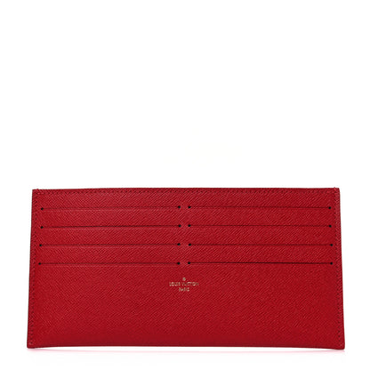 Louis Vuitton Calfskin Felicie Card Holder Insert Cherry 1 of 7