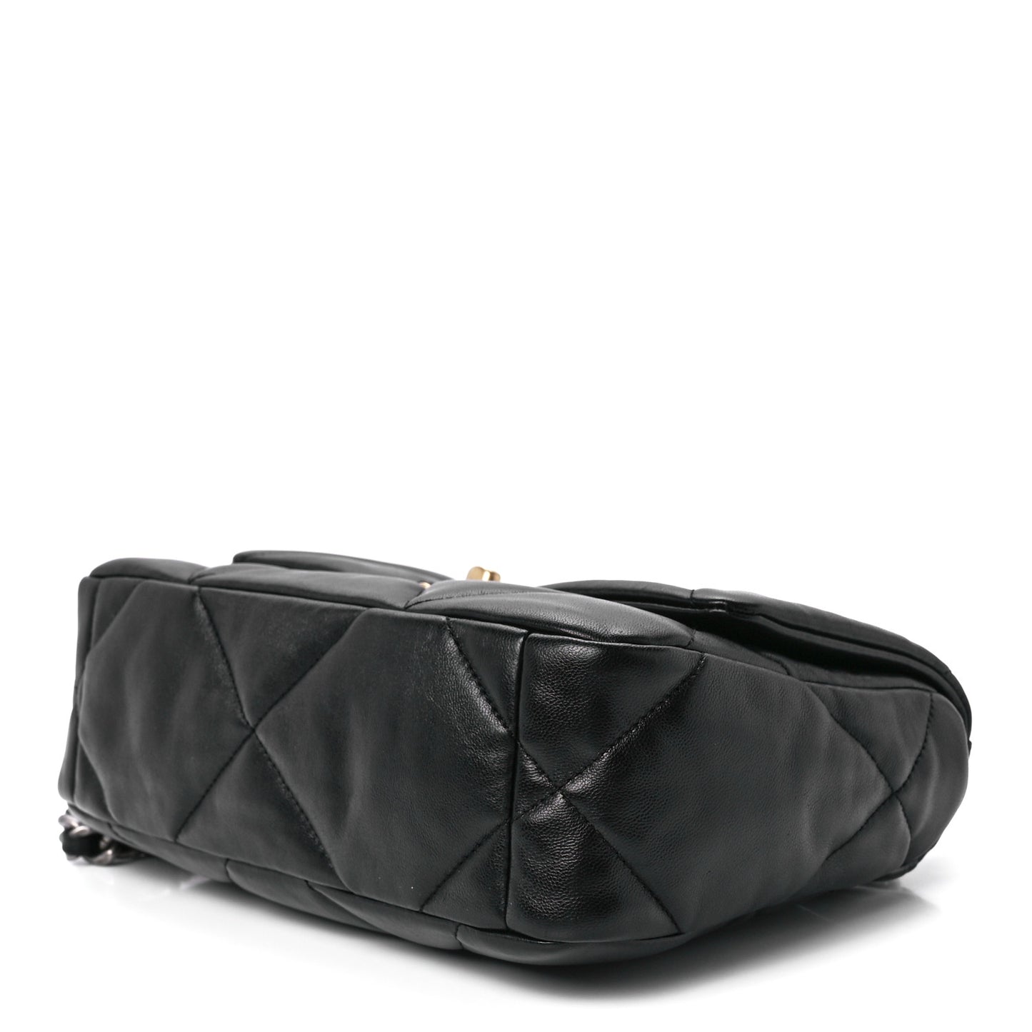 Lambskin Quilted Medium Chanel 19 Flap Black