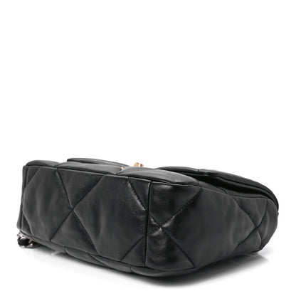 Chanel Lambskin Quilted Medium Chanel 19 Flap Black 9 of 12