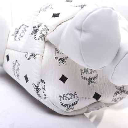 MCM Calfskin Visetos Rabbit Zoo Doll Crossbody White 5 of 20