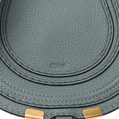 Chloe Calfskin Mini Marcie Round Crossbody Bag Rainy Blue 7 of 10