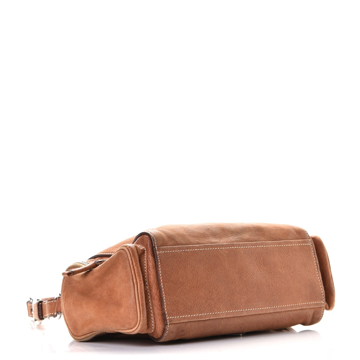 Cervo Antik Easy A Foldover Pushlock Flap Shoulder Bag Cammello