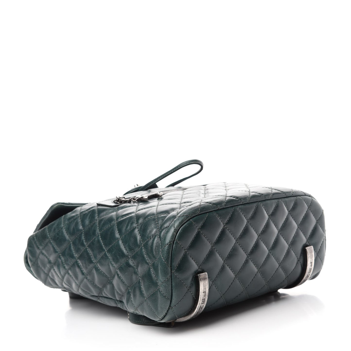 Calfskin Quilted Large Salzburg Mountain Backpack Dark Green