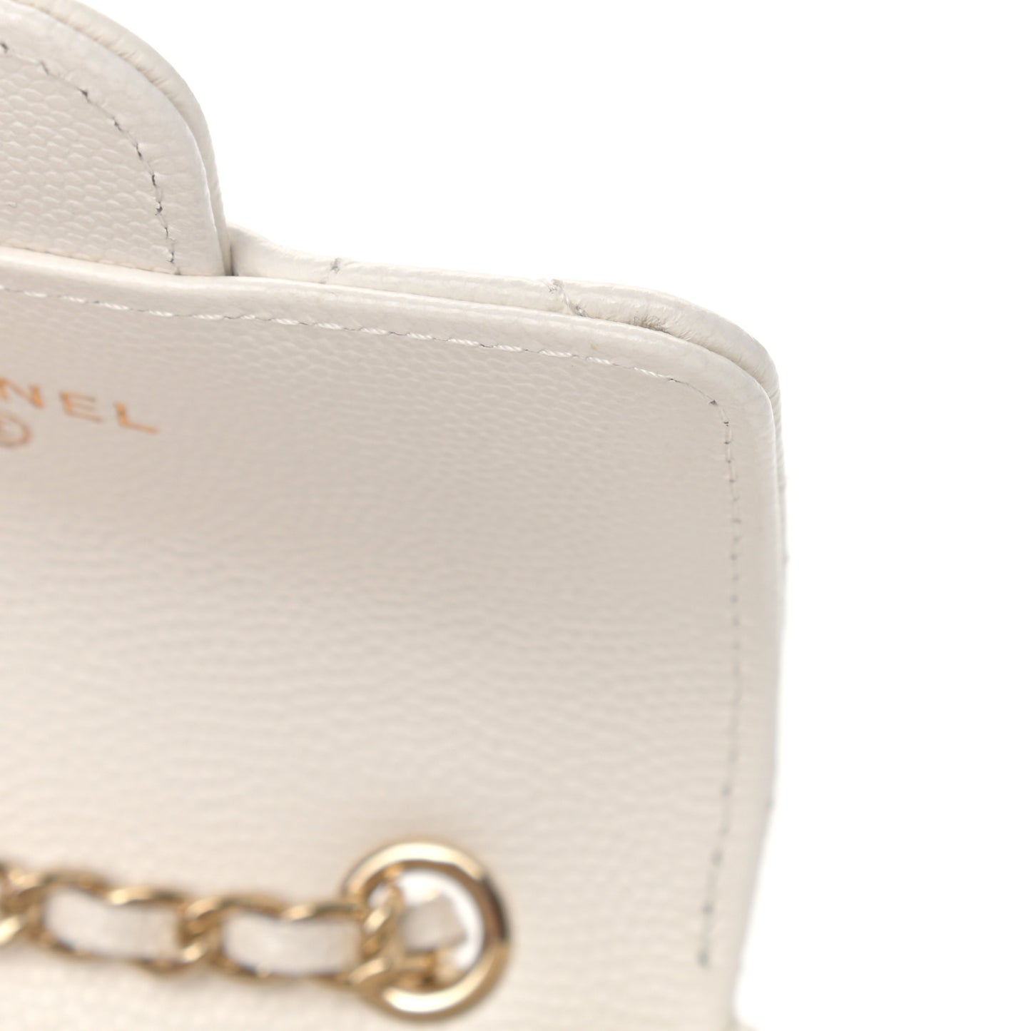 Caviar Quilted Belt Bag White