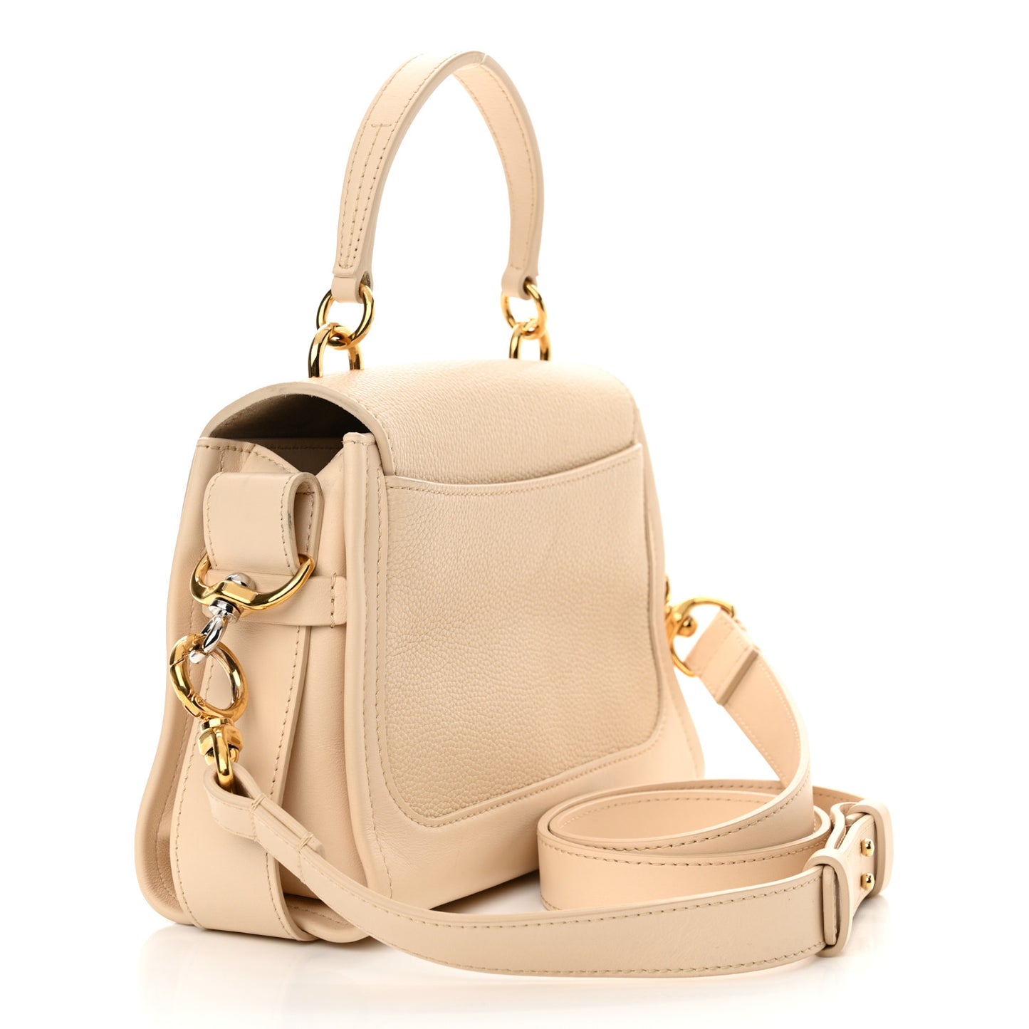 Calfskin Mini Tess Day Bag Sweet Beige