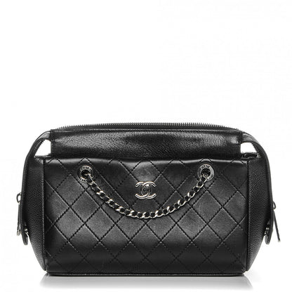 Chanel Caviar Calfskin Quilted Magnetic Shoulder Bag Black 1 of 12