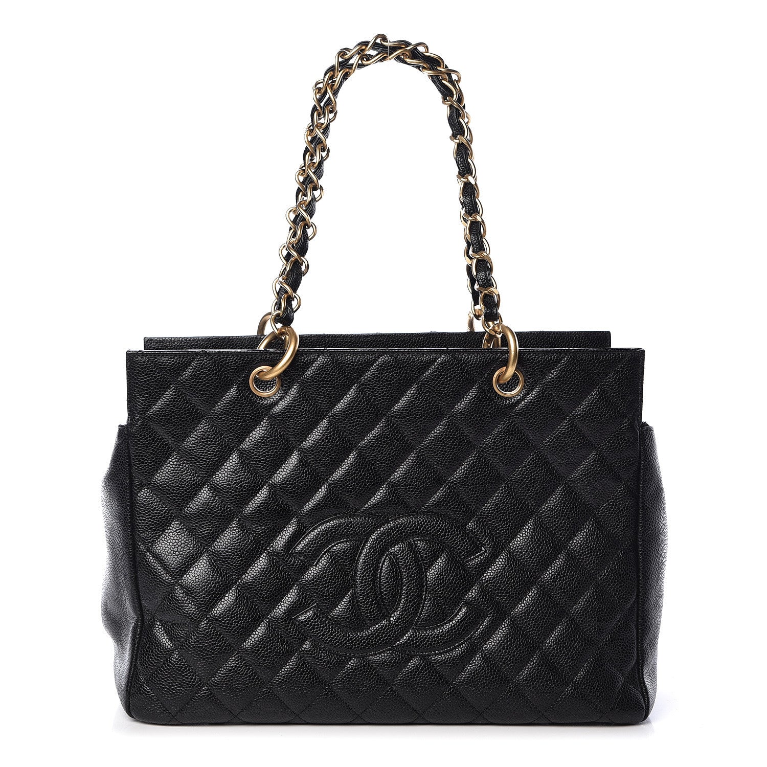 Chanel Caviar Quilted Grand Timeless Tote GTT Black 1 of 12