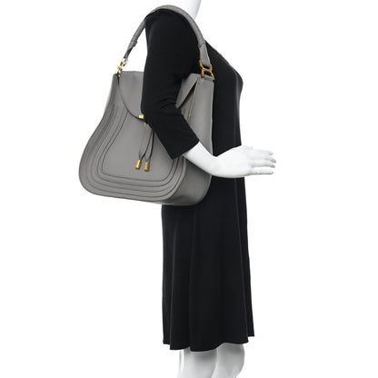 Chloe Calfskin Marcie Hobo Cashmere Grey 2 of 8