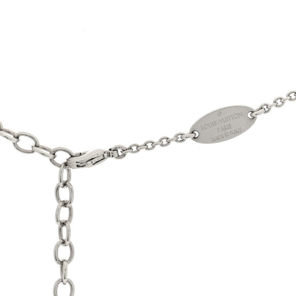 Louis Vuitton Metal Essential V Supple Necklace Silver 4 of 4