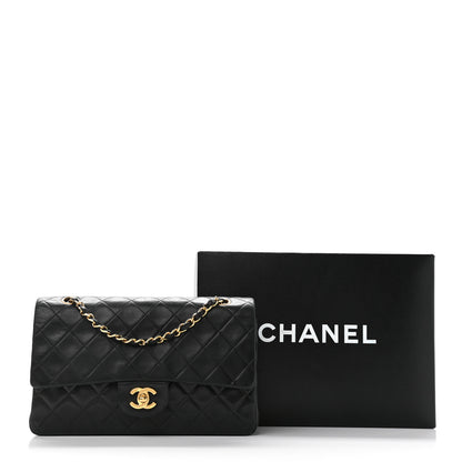 Chanel Lambskin Quilted Medium Double Flap Black 14 of 14