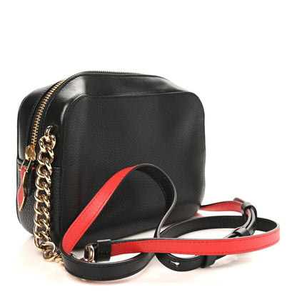Christian Louboutin Suede Calfskin Love Rubylou Crossbody Black 2 of 9