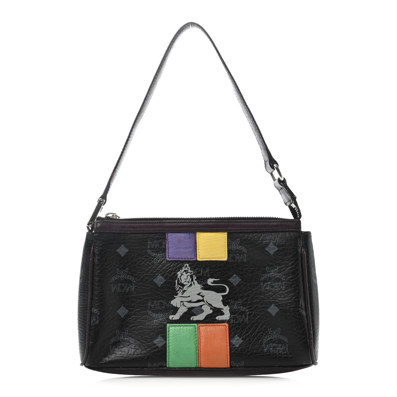 MCM Visetos Lizard Pochette Black 1 of 8