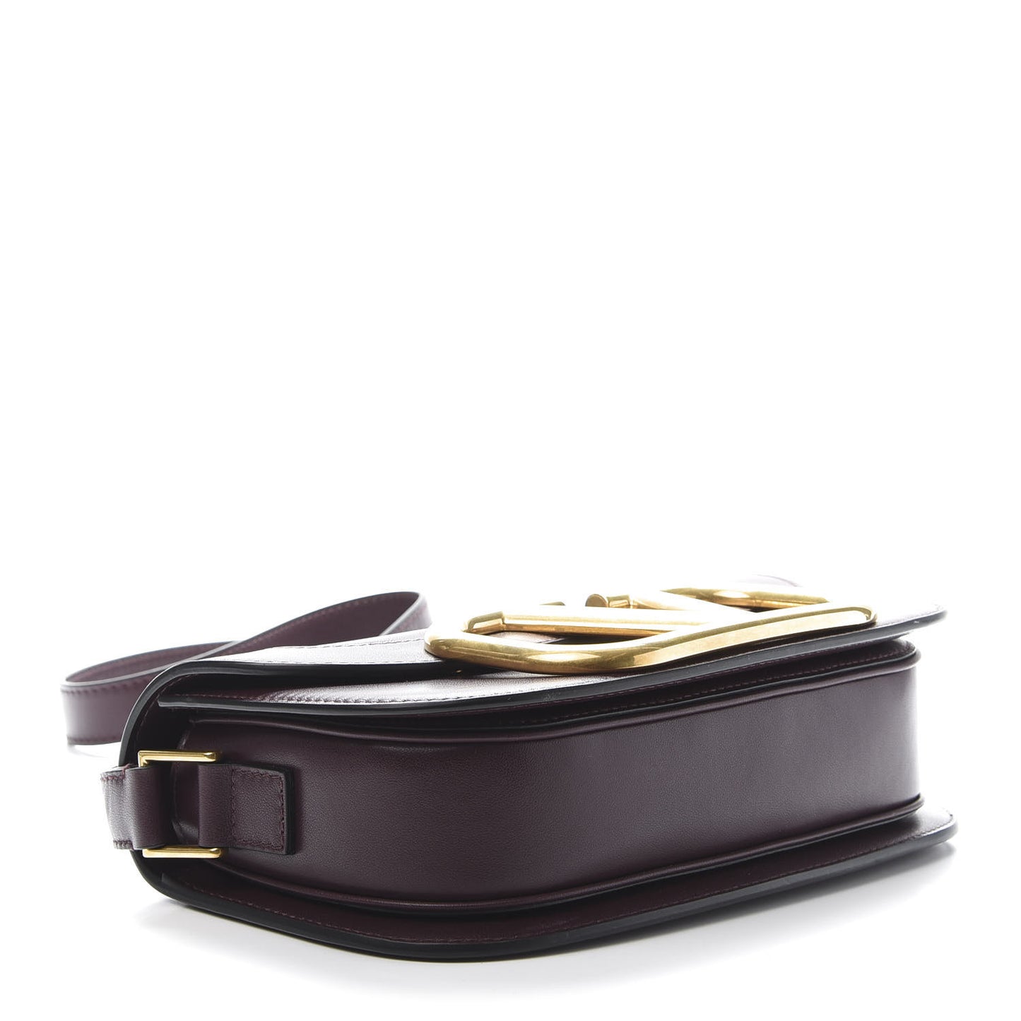 Smooth Calfskin Supervee Shoulder Bag Rubin