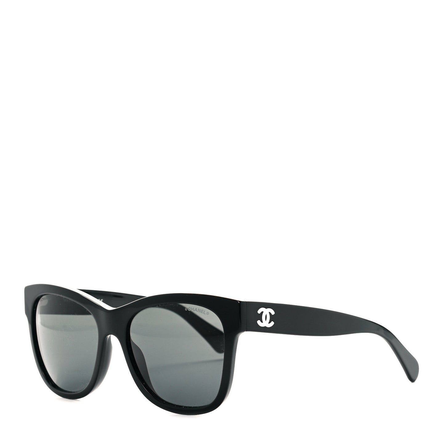 Acetate Polarized Square CC Sunglasses 5380 Black