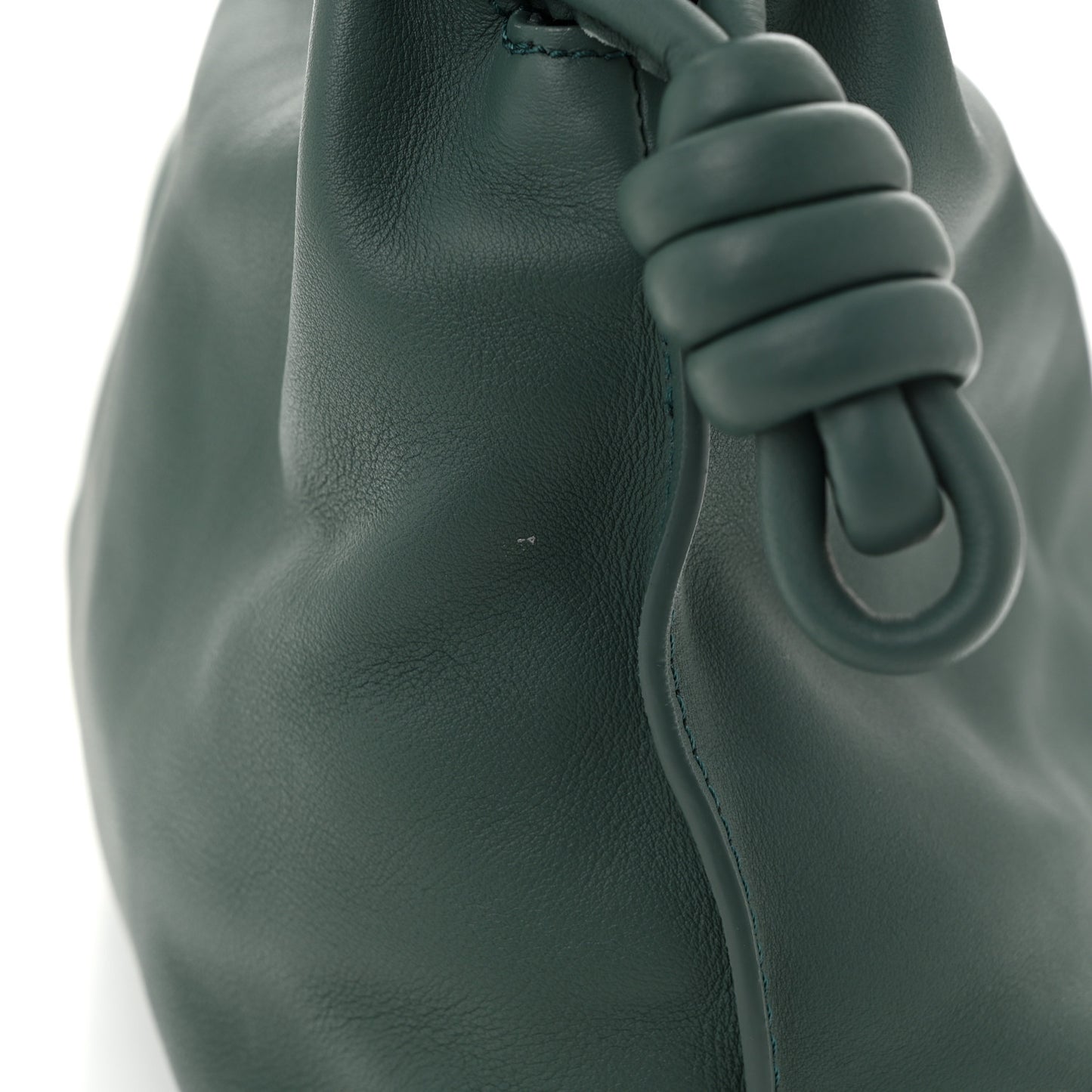 Nappa Medium Flamenco Knot Bag Vetiver