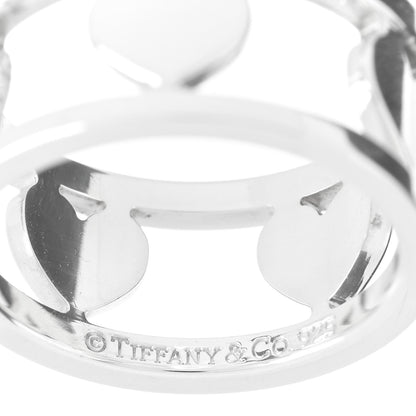 Tiffany Sterling Silver Heart Stencil Band Ring 47 4 4 of 5